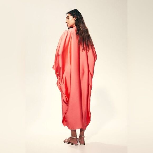H&M Ramadan Modest Collection Satin Kaftan Dress - Picture 6 of 11